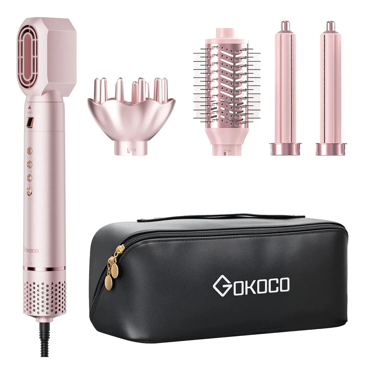 Escova Secadora e Modeladora 5 em 1 – 1300W Bivolt - Gokoco