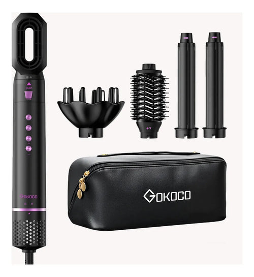 Escova Secadora e Modeladora 5 em 1 – 1300W Bivolt - Gokoco